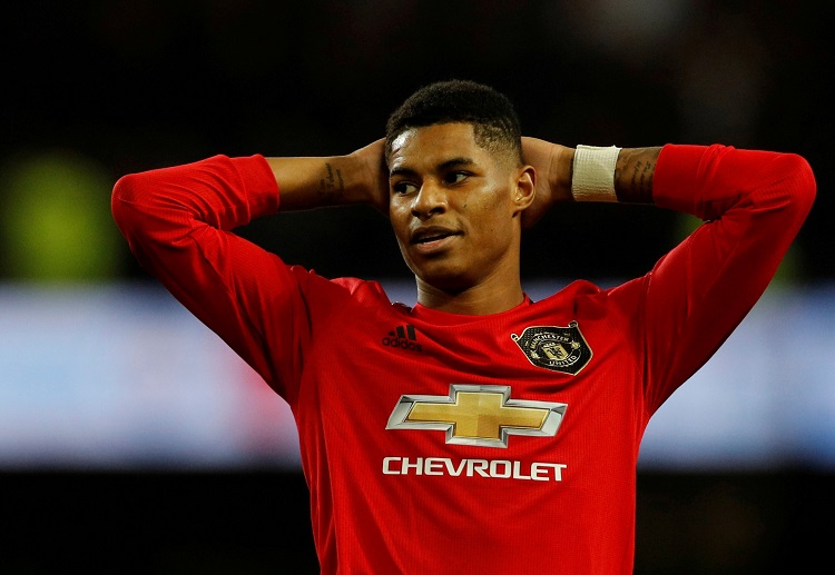 Manchester United’s Marcus Rashford has scored 14 goals this Premier League season