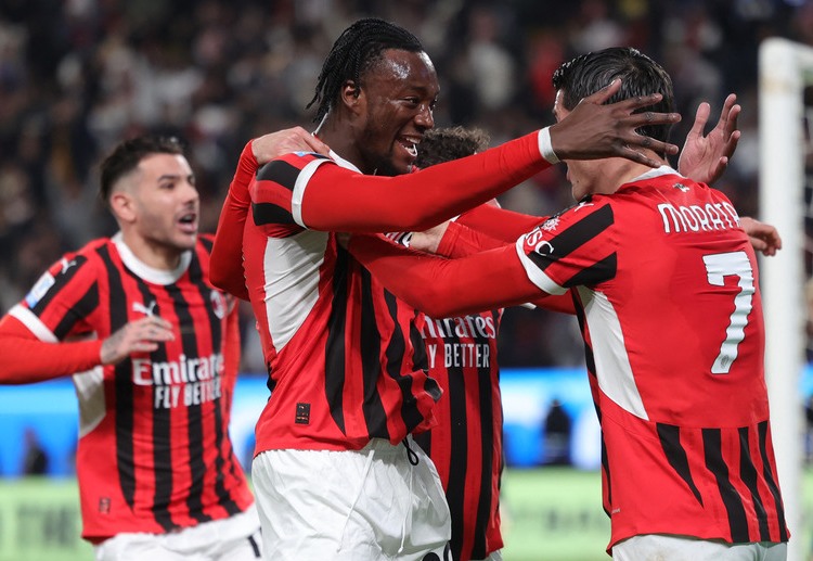 타미 아브라함은 라이벌 인테르 밀란과의 코파 이탈리아 경기에서 AC 밀란의 주전으로 나설 것이다.