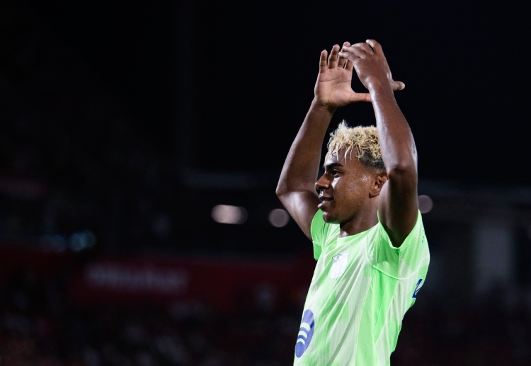 Lamine Yamal berpeluang cetak gol di pertandingan Liga Champions UEFA