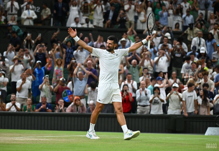 Novak Djokovic reached the Wimbledon semi-finals after beating Felix Auger-Aliassime in a record-breaking clash